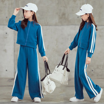 Tide Bala Girl Foreign Air Shorts Cardiovert Suit Autumn winter style CUHK Tong Sport thigh pants stickup two pieces