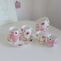 Разное общество Nordic Powant Slash Flower Limited Dessert Maker Меньшая чашка чашка для чашки супа. Домохозяйство Простой и нежный порошок