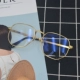 Kính cận thị nữ phiên bản thủy triều Hàn Quốc có một mức độ dây vàng retro đa giác mặt tròn đồng bằng khung mắt đỏ nam lyys store
