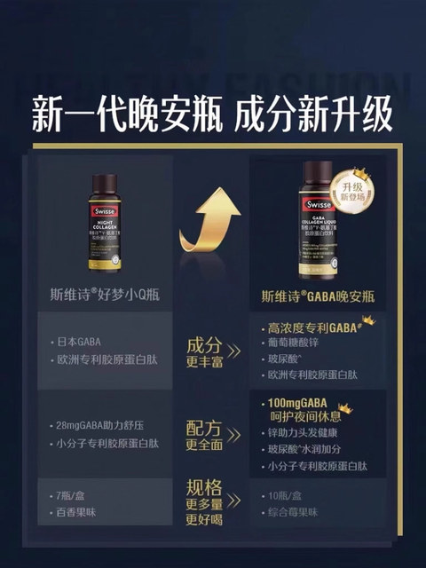 Swisse Collagen Peptide Good Night Bottle Gaba Aminobutyric Acid Oral Liquid Drink Official Genuine Product