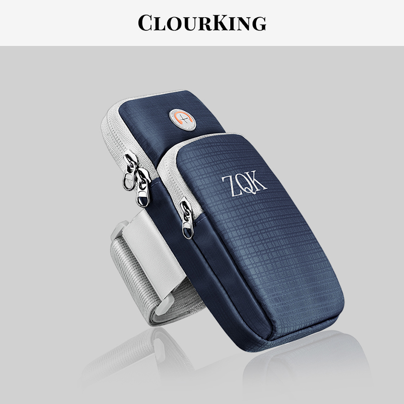 Running Mobile Phone Sports Arm Bag Ultra Slim Arm Bag Large Capacity Male Multifunction Waterproof Morning Running Gear Wrist Pack Woman