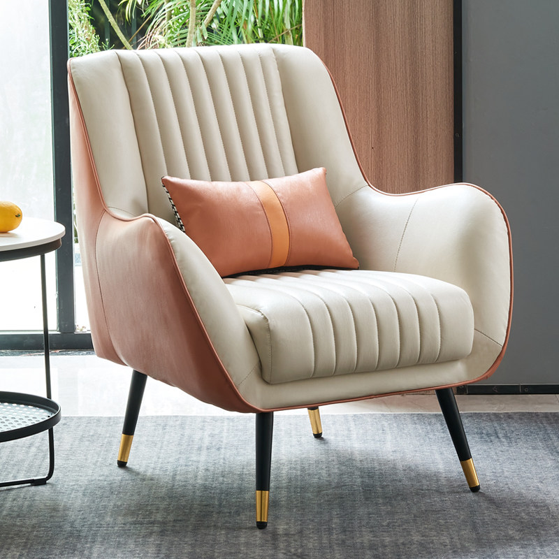 Single sofa Nordic light lavish minimalist with small living room bedroom Balcony Tech Cloth Talks Casual Sloth Tiger Chair