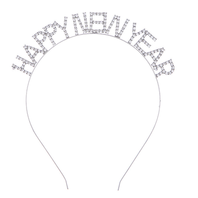 European and American alloy crystal headband hair accessories Christmas antler headband Merry Christmas snowflake headband