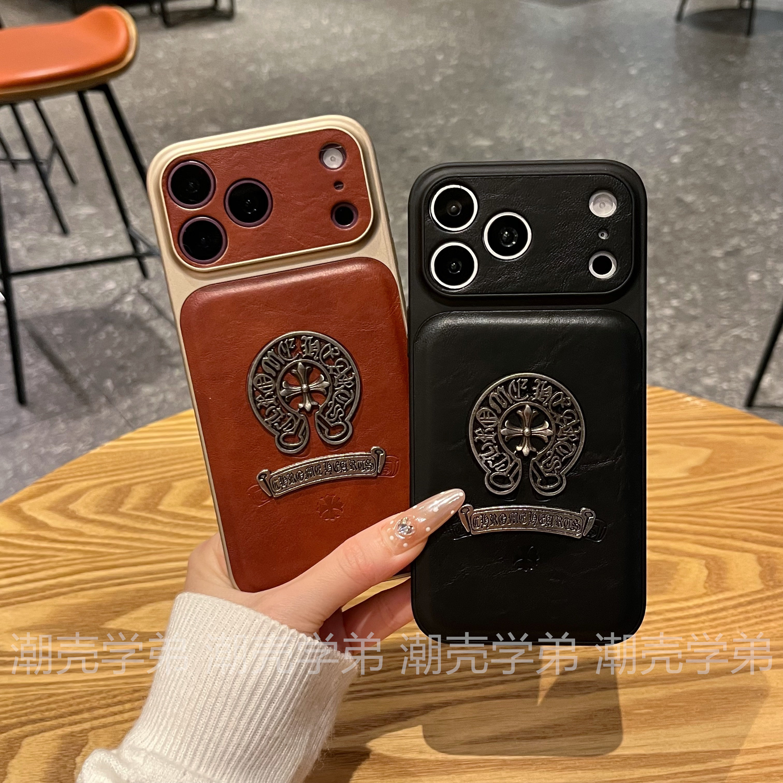 Chrome Hearts Emblem Floral iPhone Case