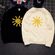  Hong Kong tide brand ins super hot autumn and winter new bf wind little sun men and women couples plus velvet sweater jacket tide