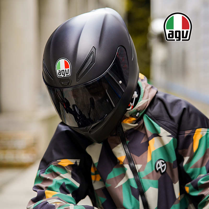 AGV Helmet K1 Motorcycle Racing Full Helmet Full Cover Type Anti-Fog Men's and Women's Four Seasons Full Helmet Sports Car Helmet Motorcycle K5 K3