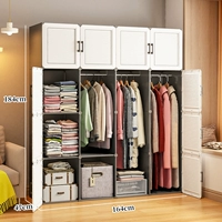 [Магнитный дверной замок] Утолщенные 16 дверей и 3 вешалки — серый и белый (❤Основное изображение, горячая распродажа❤)