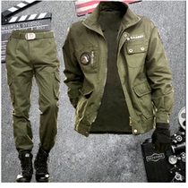 Long-sleeved work clothes suit mens construction site wear-resistant spring and autumn reflective strips factory auto repair tops labor protection clothing customization