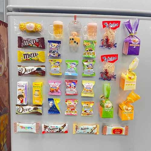 Милый акриловый компактный магнитный магнит на холодильник, с медвежатами