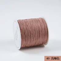 Нефритовая нить среднего объема №40-72 (светло-коричневая).