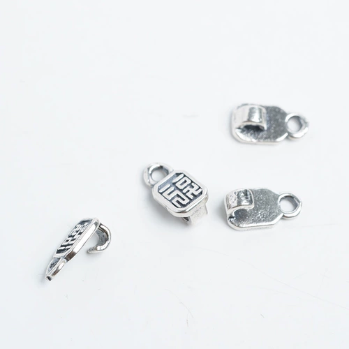 Квадратный аксессуар, подвеска, браслет из бисера ручной работы, серебро 925 пробы