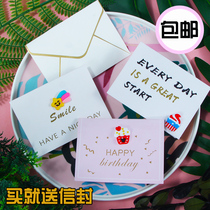 Birthday Cards Korea Creative Stickup Mini Small Card Thanksgiving Thanks Blessings Small Card Aftersale Message Card