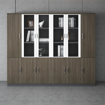 Office Large Cabinet Wood Bookcase Free Combination Minimalist Information Cabinet Filing Cabinet Filing Cabinet With Door Locker