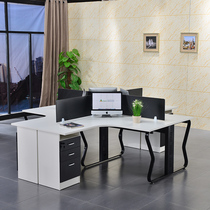 Staff Desk 2 Personnel Station Staff Table Composition Brief Modern Desk Screen Position Staff Desk