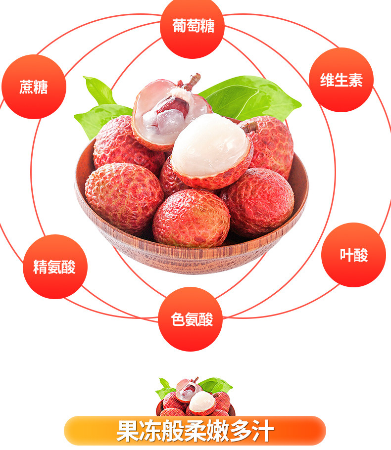 海南妃子笑现货秒发新鲜荔 3斤 坏果包赔 图6