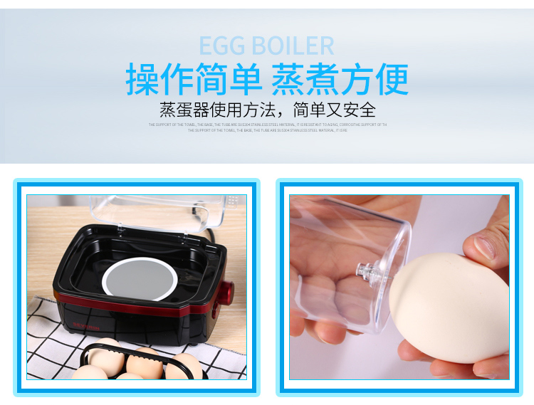 Đức nhập khẩu nồi nấu trứng Severin đa chức năng hộ gia đình mini một lớp hấp trứng heart trái tim nhỏ đường - Nồi trứng ly nấu mì