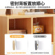 Bookcase and Storage Cabinet Integrated Tea Cabinet, Simple Style, Wall-Mounted Sofa Side Cabinet, Student Home Storage Low Cabinet, Floor-Standing Cabinet