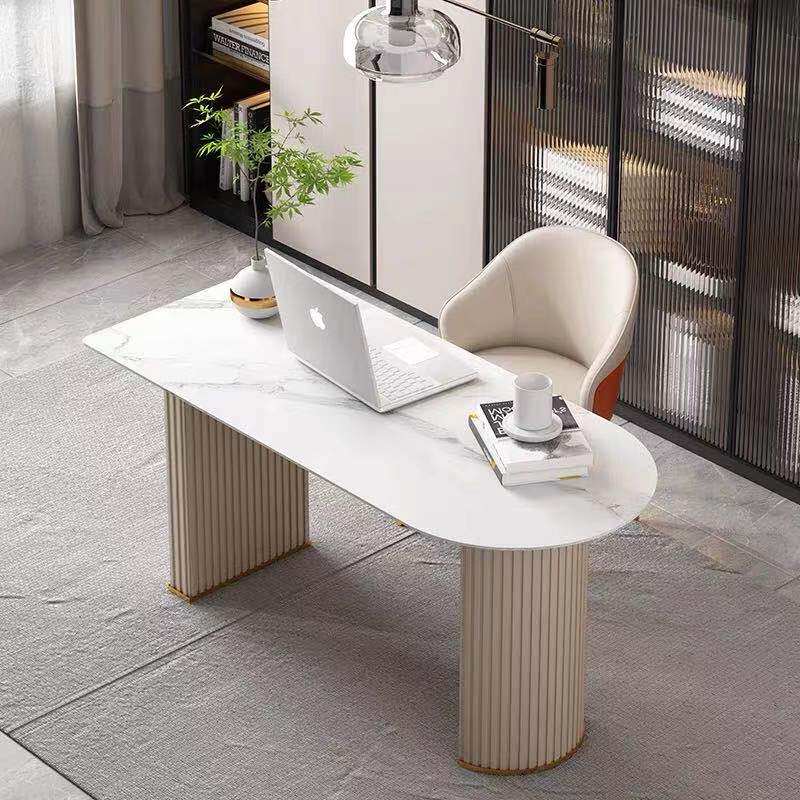 Light luxury slate desk desk modern design boss desk computer desk medical and beauty reception desk consultation desk and chair