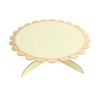 Однослойный десертный стол желтый