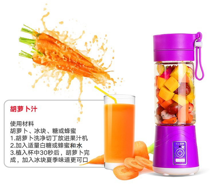 máy ép kuvings Máy ép trái cây cầm tay mini học sinh nhỏ sạc cốc nước ép trái cây KKSTAR KK-017 - Máy ép trái cây máy xay panasonic