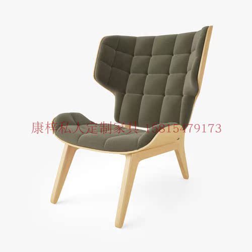 Kangxi tư nhân tùy chỉnh đồ nội thất thiết kế ghế voi ma mút Bắc Âu thiết kế ghế cao trở lại ghế mềm - Đồ nội thất thiết kế sofa góc