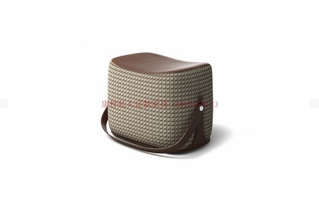 Kangxi đồ nội thất thiết kế tổng thể hình yên ngựa Ottoman Thiết kế tổng thể ghế cao cấp vải phong cách - Đồ nội thất thiết kế sofa nỉ