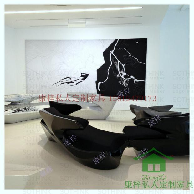 Thiết kế nội thất Sofa hình Zhaha Sofa Zha Moon Sofa FRP sáng tạo - Đồ nội thất thiết kế sofa da bò