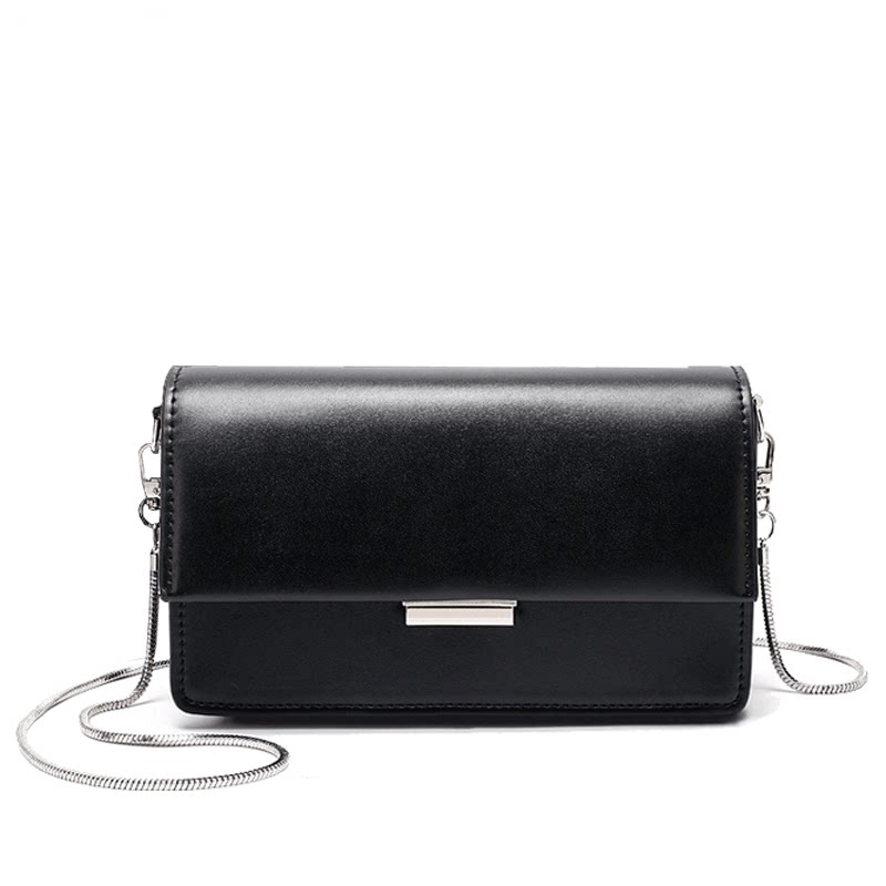 Slide Handle Bag girl 2022 new summer fashion simple chain small square bag European station shoulder leather bag bag