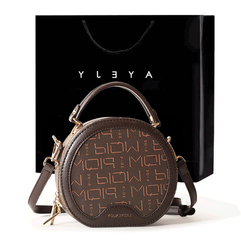 European Station Women's Bag 2022 new summer network red fashion bag with one shoulder slope bag lady handheld small round bag