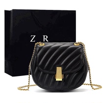 European Station womens bag 2022 new net red pop bag fashion 100 hitch retro chain bag italics satchel