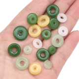 Стеклянный защитный амулет из нефрита, пряжка, ожерелье и браслет, аксессуар ручной работы, плетеные бусины