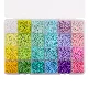 Набор бусин 24 квадратных метра, коробка 3 мм каждый квадрат, 6,5 г, серия макарон, около 5200 шт.