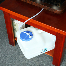 Tea set bucket Tea table storage bucket Kung Fu tea set short water tank Household tea table square food grade tea tray drinking bucket