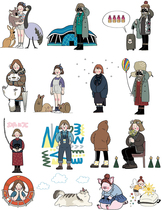 Mouth House Hand Account Stickers Girl Stickers Ones daily Life Single Dog Washi Stickers Asian Face Stickers