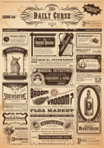 Hands Tent Sticker Retro Old Newspaper Map Large Background Sulphuric Acid Paper Printed Subsurface Paper Print Homemade Uncut