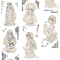 Split up the new seven days and paper tape Original hand ledger figures enchanted decorative paper Adhesive Tapes Perimeter