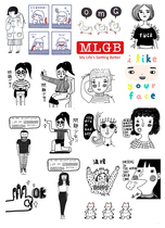 Uncut Salt Series Material Hand Tent Stickers Print Sulphuric Acid Paper Adhesive Subface Decoration Stickers Day Note