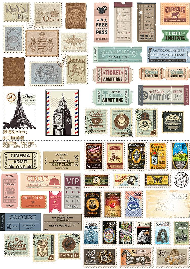 (Uncut) Handbill Sticker Homemade A4 Sulphuric Acid Paper Subgloss Adhesive Stamp Postmark Note 15