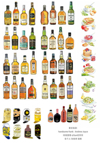 (Uncut) Pocket stickers homemade A4 sulfuric acid paper matte self-adhesive gourmet watercolor food 15