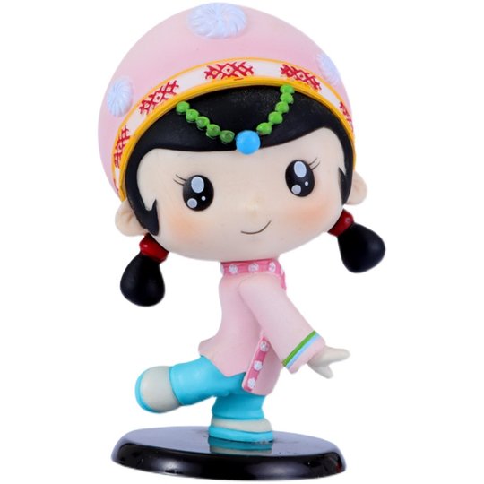 民族特色饰品仫佬族公仔娃娃小摆件酒柜书柜手办送礼工艺品手办