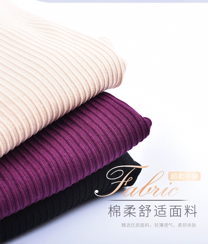 Áo vest nữ ấm cộng với nhung dày Quần áo ấm bằng đồ lót cotton mặc bó sát cơ thể định hình áo sơ mi tăng mùa đông áo giữ nhiệt nữ cổ cao	