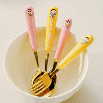 Crayon shin-chan cute 304 stainless steel fruit fork