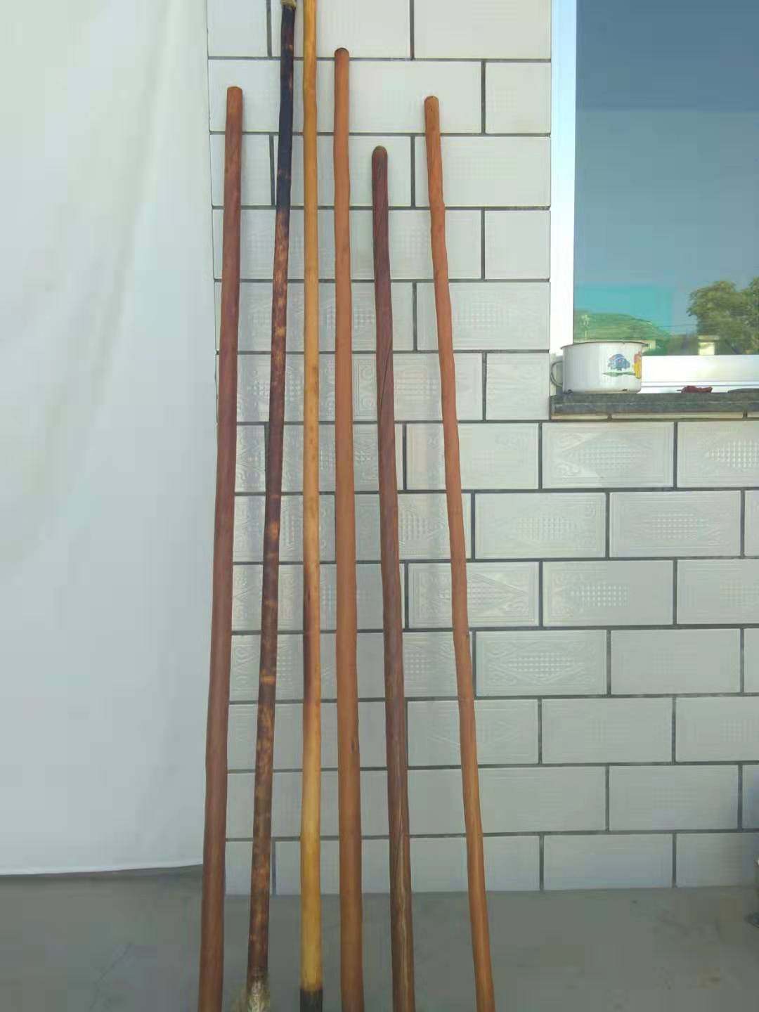 Martial Arts Stick Wooden Stick Chestnut Stick Chestnut Whip Pole Shunzi Stick Gun Pole Taiji Wooden Stick Knotty Wooden Stick Seven Feet Five Foot Stick