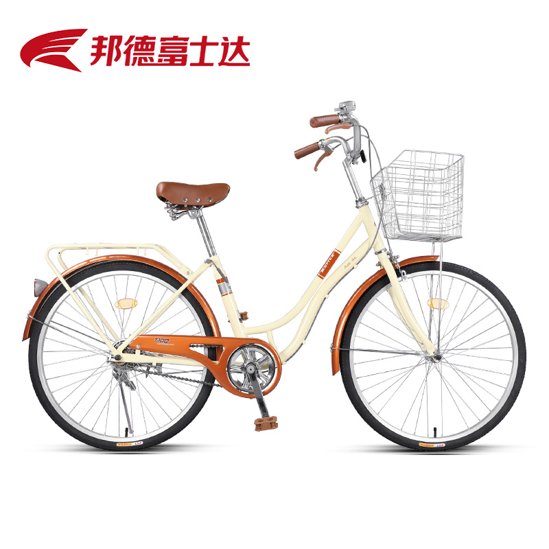 Bond fujita commuter bicycle light retro women's city cycling leisure work shopping adult scooter