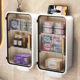 Bathroom Storage Rack Wall-Mounted Tissue Box No-Drill Cosmetic Storage Cabinet Bathroom Toilet Wall Storage Rack