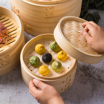 Bamboo steamer pure hand-woven commercial bamboo steamer small steamed bun steamed bun steamed bun steamed bun steamed bun steamer