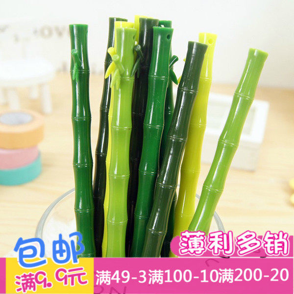 Creative cute neutral pen cartoon bamboo shape signature pen water pen students study business office stationery supplies