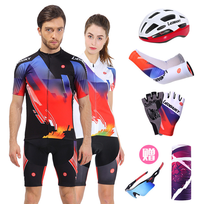 LB Summer Riding Suit Men And Women Short Sleeve Suit Breathable Mountaineering Bike Riding Clothing Equipped Shorts Customised