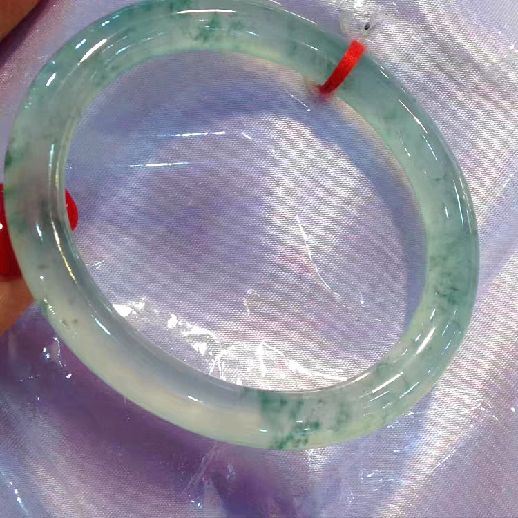 Emerald bracelet ice flowers and round strip natural Burmese glass jade pendant Guizhu bracelet children with certification