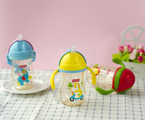 Fisher childrens suction cup PPSU anti-fall kindergarten school drinking cup baby anti-leakage anti-choking 6-18 months 8055
